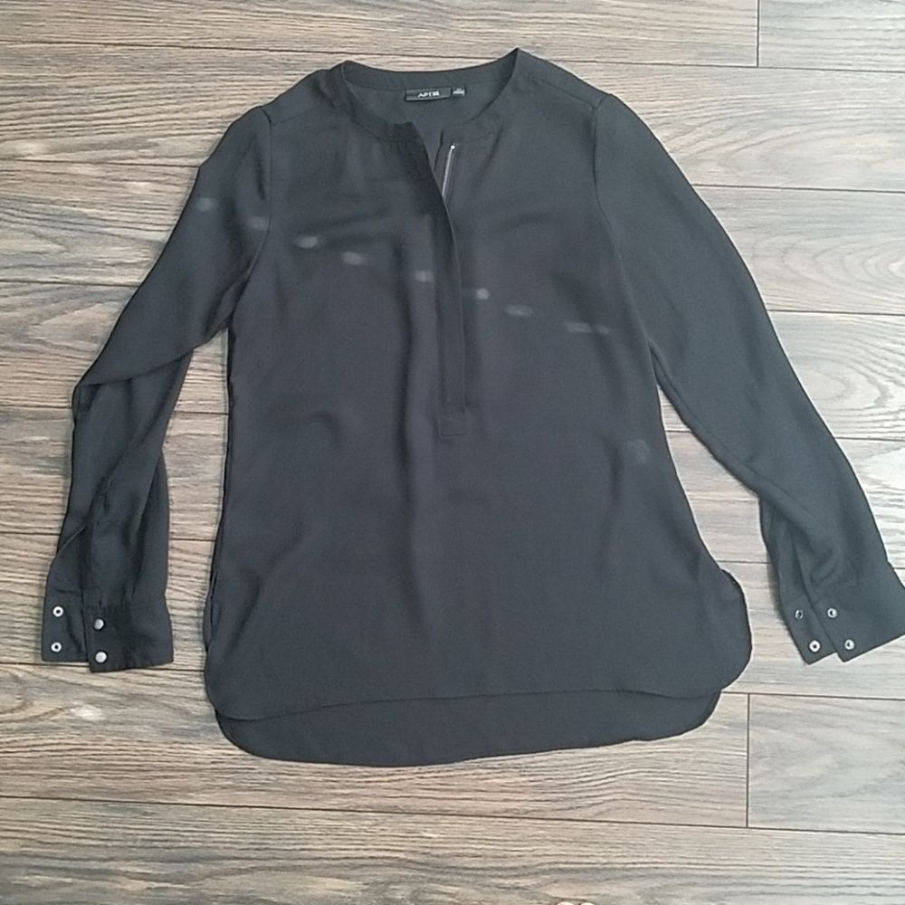 Apt 9 Black long sleeve top XS